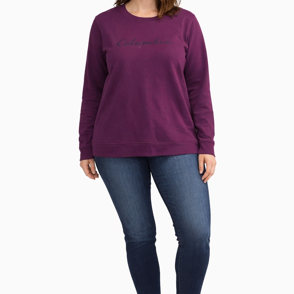 Columbia Size Large Purple Crewneck Sweatshirt